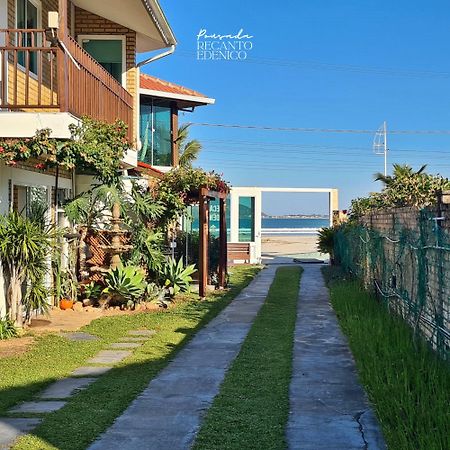 Pousada Recanto Edenico - A Beira Mar Da Praia Ponta Do Papagaio, Palhoca Sc Dış mekan fotoğraf