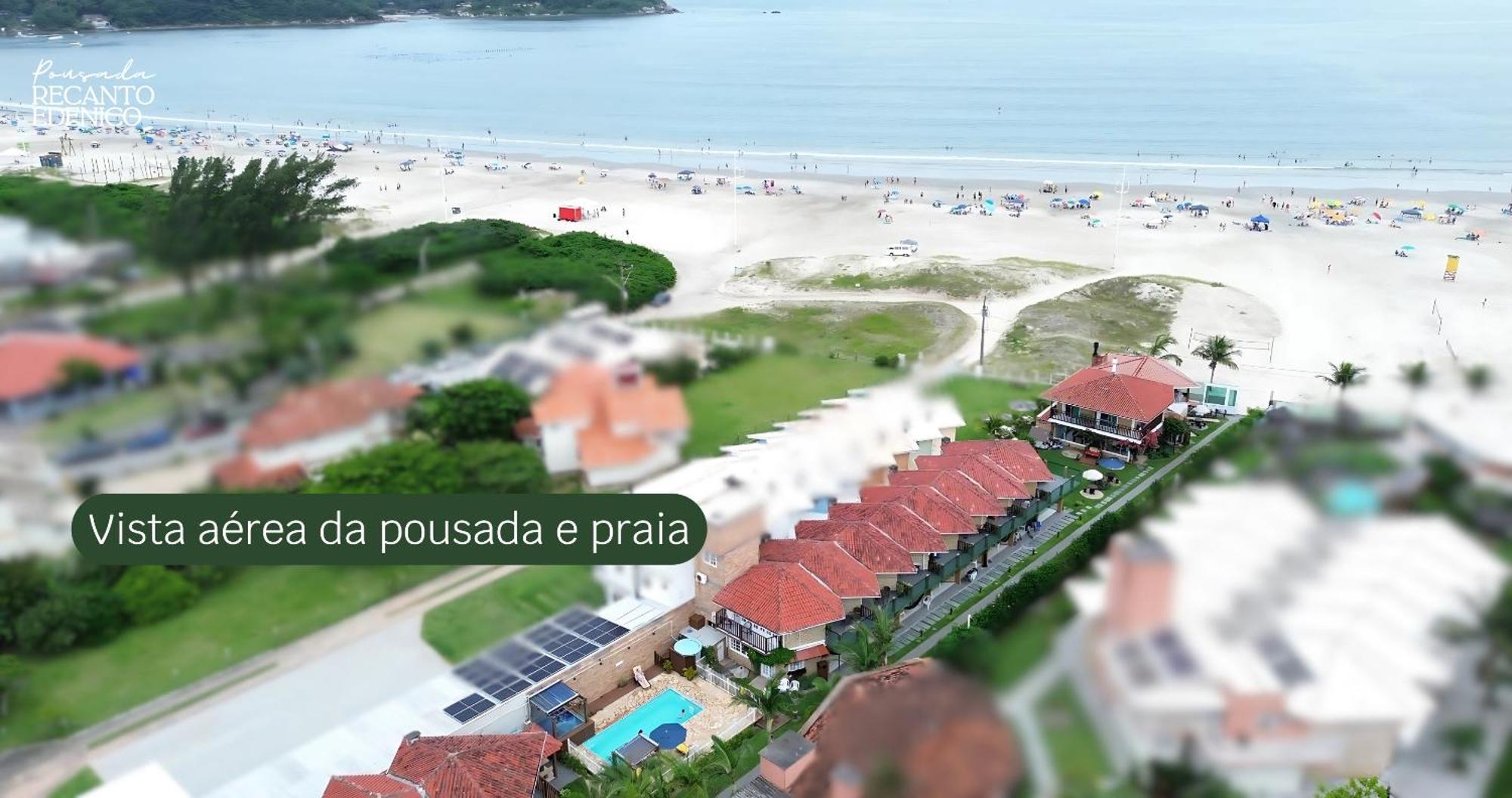 Pousada Recanto Edenico - A Beira Mar Da Praia Ponta Do Papagaio, Palhoca Sc Dış mekan fotoğraf