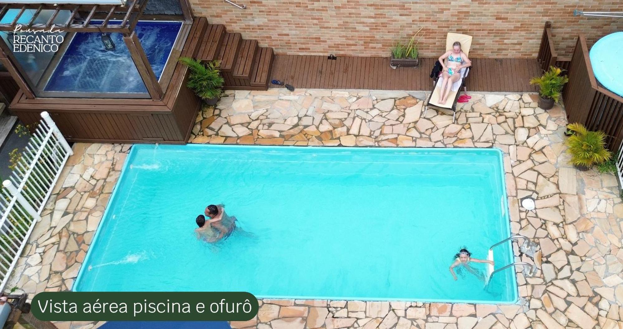 Pousada Recanto Edenico - A Beira Mar Da Praia Ponta Do Papagaio, Palhoca Sc Dış mekan fotoğraf