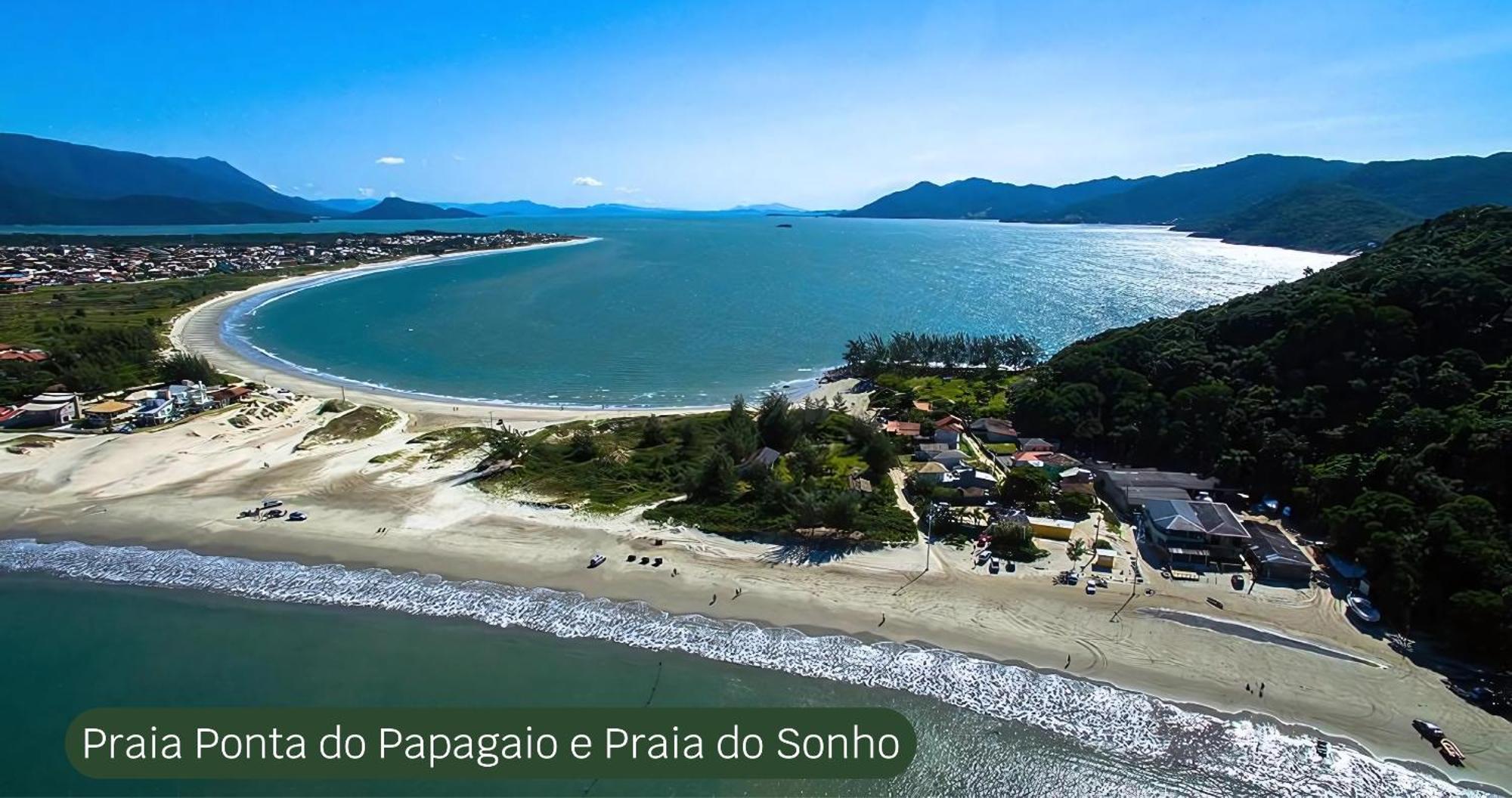 Pousada Recanto Edenico - A Beira Mar Da Praia Ponta Do Papagaio, Palhoca Sc Dış mekan fotoğraf